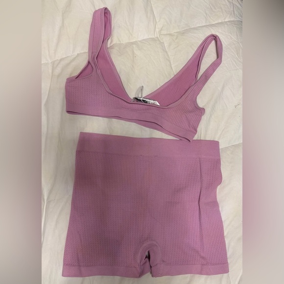 Zara Light Pink Ribbed Set - Picture 2 of 3